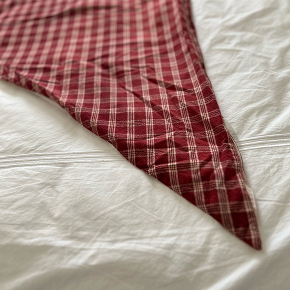 Vermont country store vintage check window swag. Approximately 131” or 11 feet - Picture 2 of 3